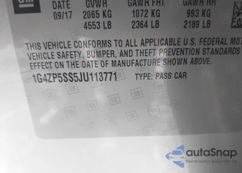 2018 Buick Lacrosse Essence from USA, damaged, VIN 1G4ZP5SS5JU113771